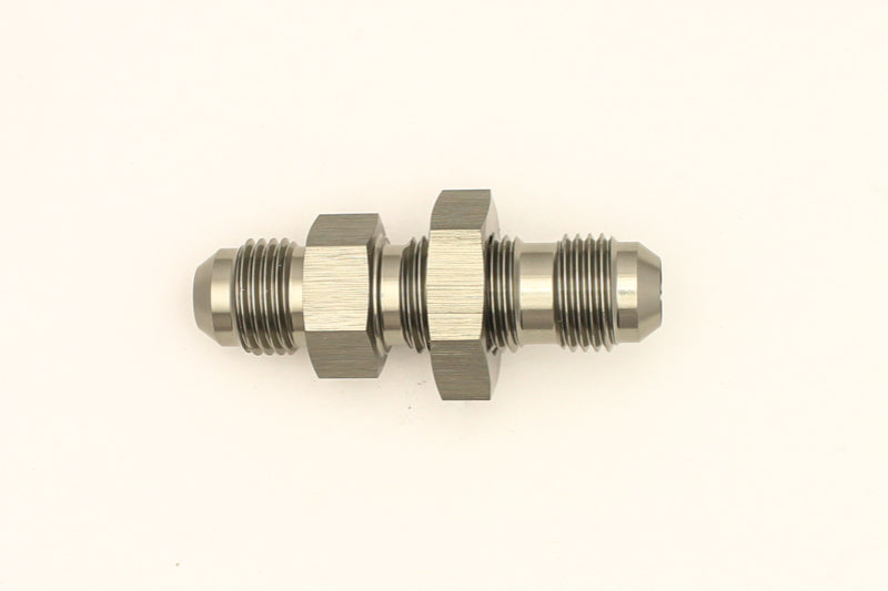 DeatschWerks 6AN Male Flare To 6AN Male Flare Bulkhead Adapter (Incl. Nut)-thumbmail-2