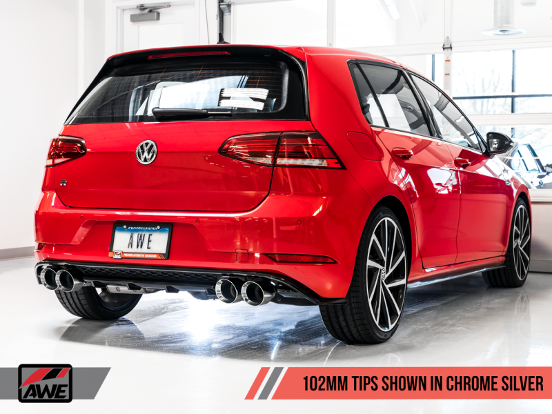 AWE Tuning Mk7 Golf R Track Edition Exhaust w/Chrome Silver Tips 102mm-thumbmail-6
