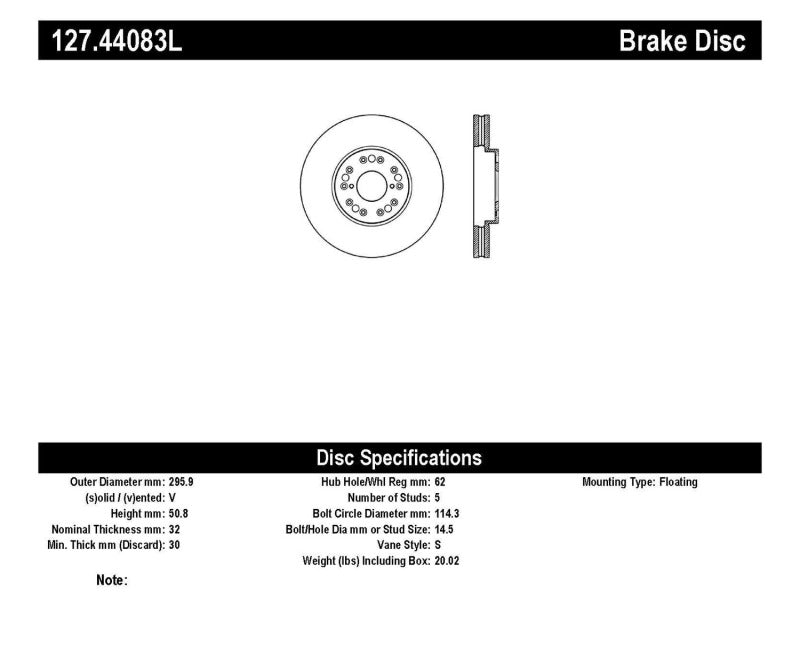 StopTech 93-05 Lexus GS300/GS350/GS400/GS430/GS450H / 00-05 Lexus IS300 / 93-94 Lexus LS400/LS430/L-thumbmail-8