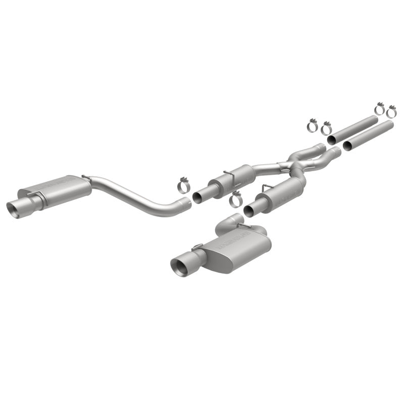 MagnaFlow 11-12 Dodge Charger SRT-8 Hemi Dual Split Rear Exit Stainless Cat-Back Performance Exhaust-thumbmail-1