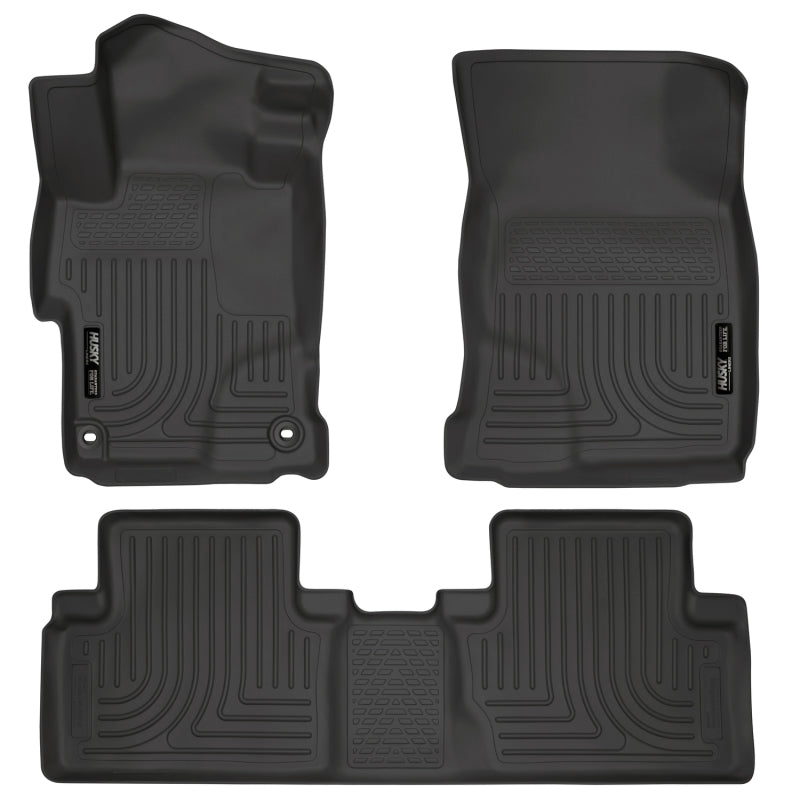 Husky Liners 2014 Honda Civic Sedan WeatherBeater Black Front & 2nd Seat Floor Liners-thumbmail-3