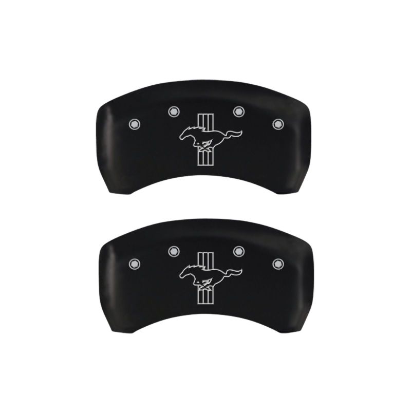 MGP 4 Caliper Covers Engraved Front 2015/Mustang Engraved Rear 2015/Bar & Pony Red finish silver ch-thumbmail-5