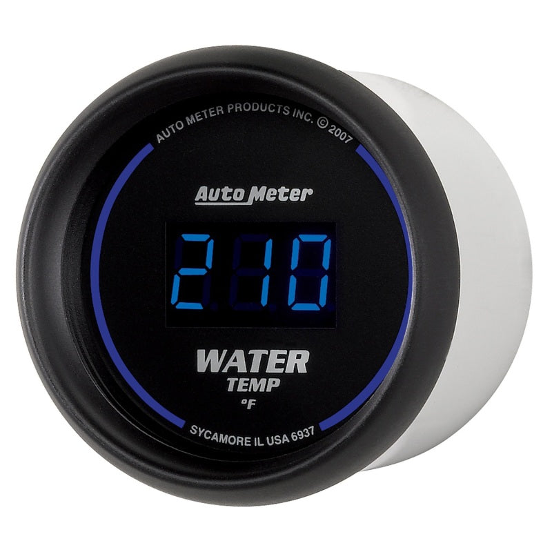 Autometer Cobalt Digital 52.4mm Black 0-300 deg F Water Temperature Gauge-thumbmail-3