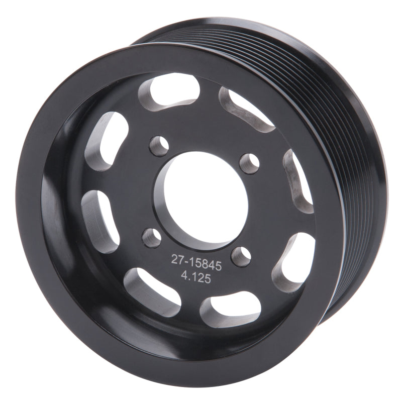 Edelbrock Pulley Supercharger Enforcer 10 Rib 4 125In Black-thumbmail-2