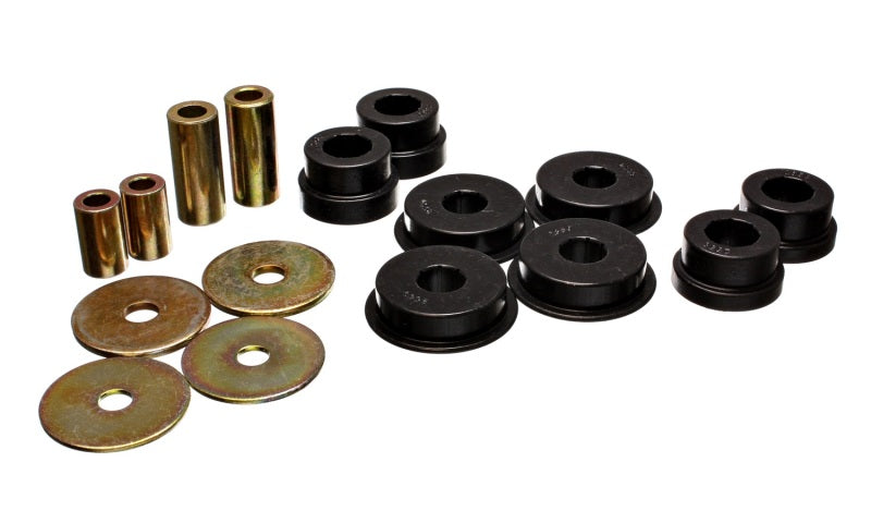 Energy Suspension 03-05 Mitsubishi Lancer EVO 8 Black Rear Differential / Mustache Bar Bushing Set-thumbmail-3