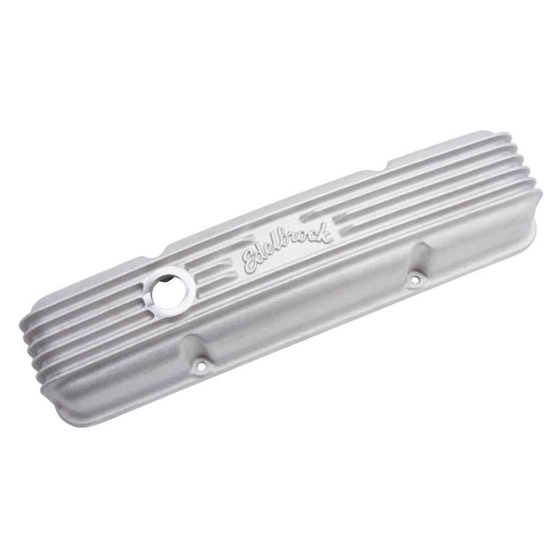 Edelbrock Valve Cover Classic Series Chevrolet 1959-1986 262-400 CI V8 w/ Breather Holes Satin-thumbmail-15