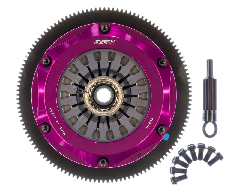 Exedy 2004-2014 Subaru Impreza WRX STI H4 Hyper Twin Cerametallic Clutch Sprung Center Disc Pull-thumbmail-5