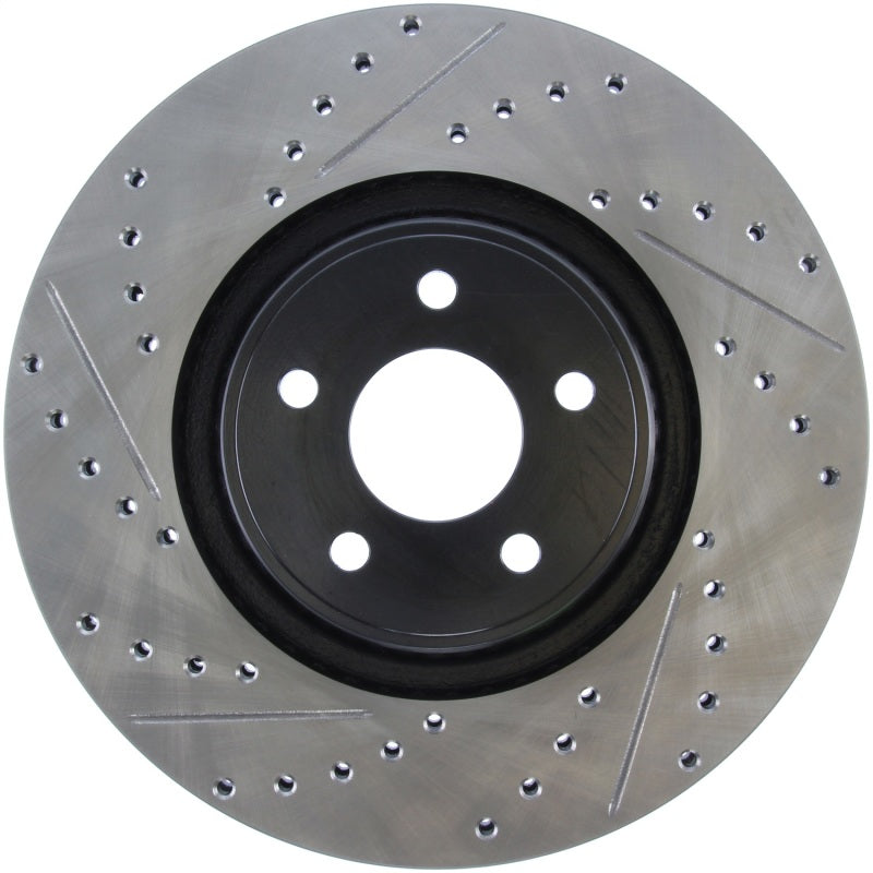 StopTech 14+ Ford Focus ST w/ 335mm Brakes Front Right Slotted & Drilled Rotor-thumbmail-5