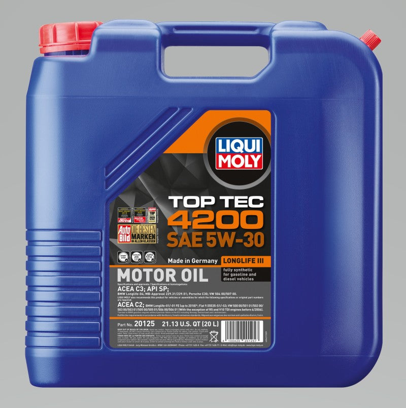 LIQUI MOLY 20L Top Tec 4200 Motor Oil 5W30-thumbmail-2