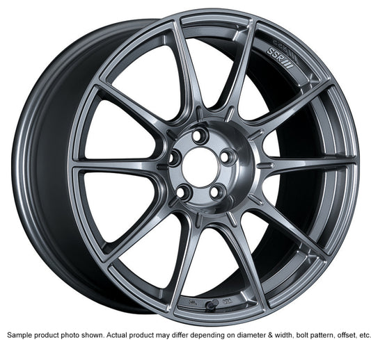 SSR GTX01 17x10 5x114.3 15mm Offset Dark Silver Wheel