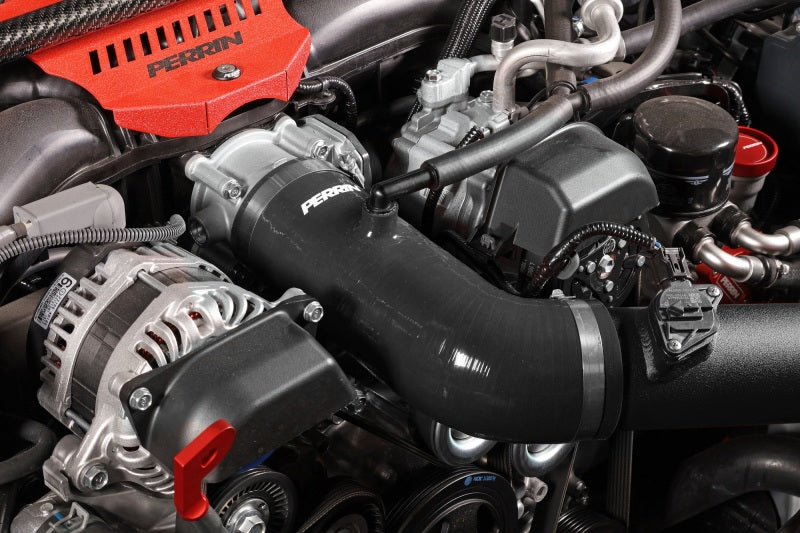Perrin 22-23 Subaru BRZ/Toyota GR86 Silicone Inlet Hose (3in. ID / SS Wire) - Black-thumbmail-10