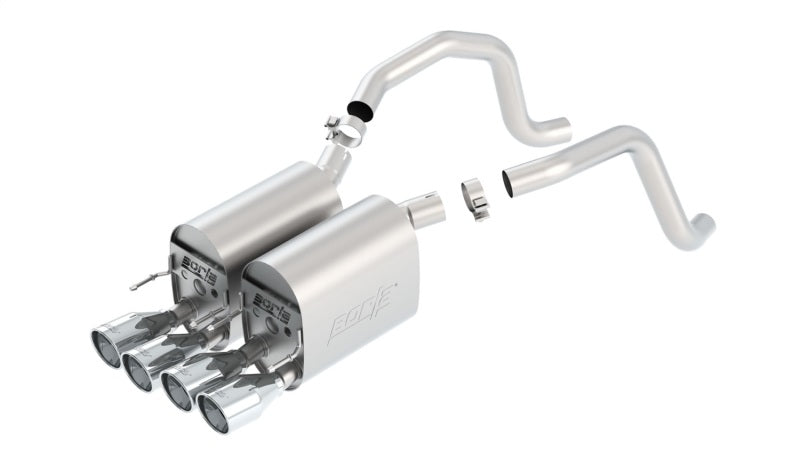 Borla 05-08 Corvette Coupe/Conv 6.0L/6.2L 8cyl 6spd RWD Touring SS Exhaust (rear section only)-thumbmail-2