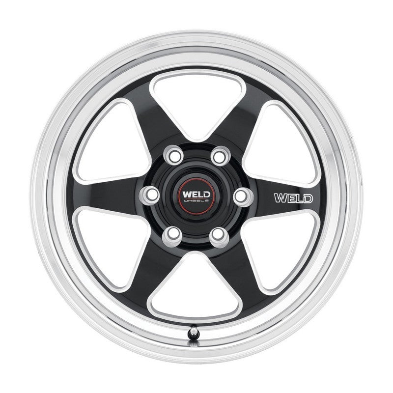 Weld S156 17x5 Ventura 6 Drag 6x135 ET-07 BS2.75 Gloss BLK MIL DIA 87.1-thumbmail-3