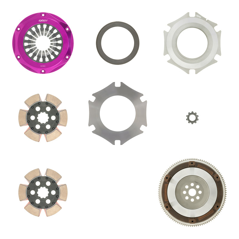Exedy 2000-2009 Honda S2000 L4 Hyper Twin Cerametallic Clutch Rigid Disc Pull Type Cover-thumbmail-7