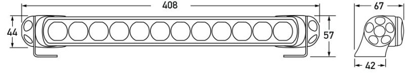 Hella LED Lamp Light Bar 9-34V 350/16in PEN MV ECE-thumbmail-14