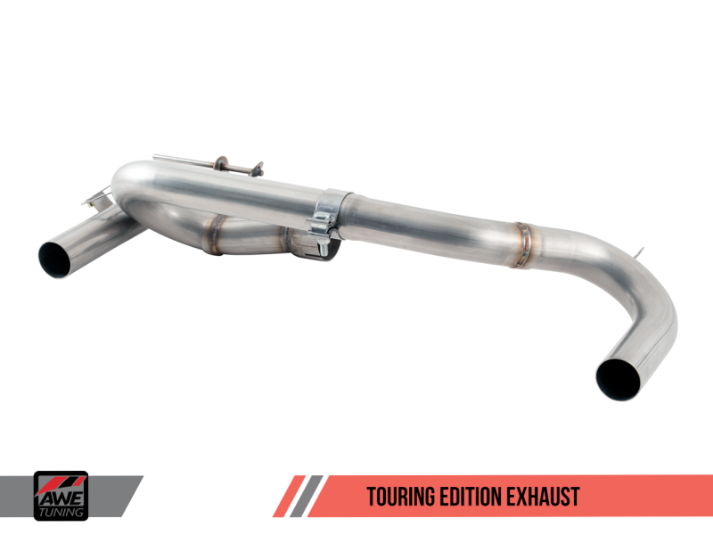 AWE Tuning BMW F3X 340i Touring Edition Axle-Back Exhaust - Chrome Silver Tips (90mm)-thumbmail-7