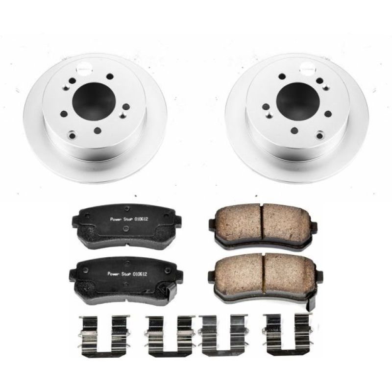 Power Stop 10-13 Kia Forte Rear Z17 Evolution Geomet Coated Brake Kit-thumbmail-1