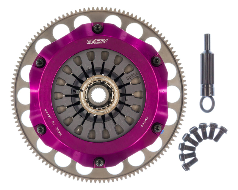 Exedy 2004-2014 Subaru Impreza WRX STI H4 Hyper Compe-D Twin Cerametallic Clutch Sprung Center Disc-thumbmail-6