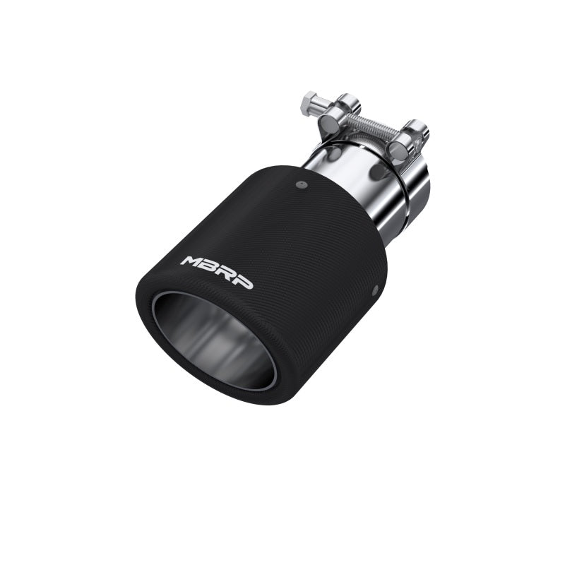 MBRP Universal Carbon Fiber Tip 4in OD / 2.5in Inlet / 7.7in L-thumbmail-2