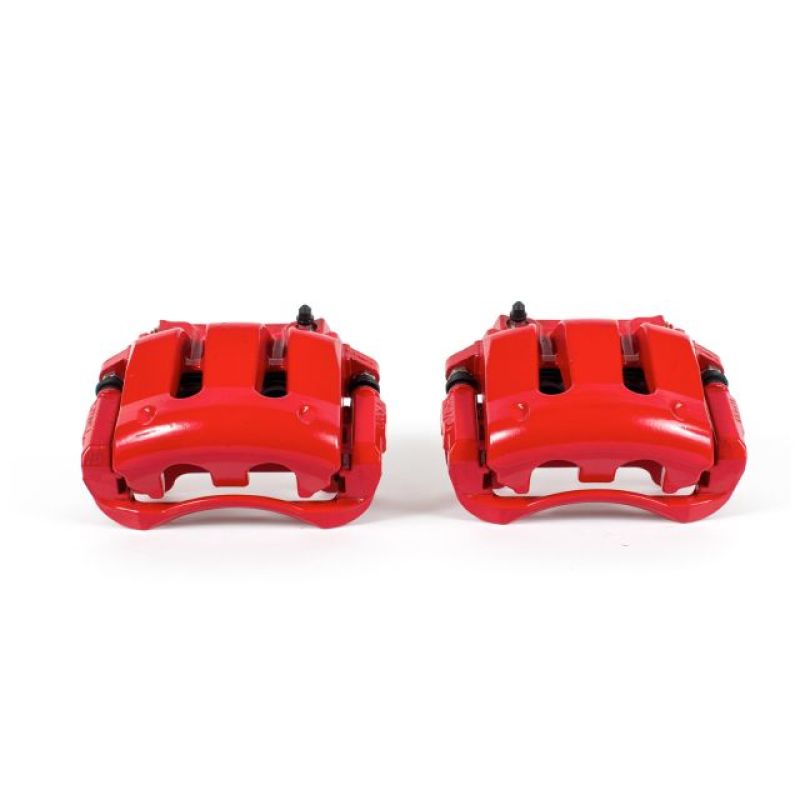 Power Stop 11-14 Ford Mustang Front Red Calipers w/Brackets - Pair-thumbmail-1