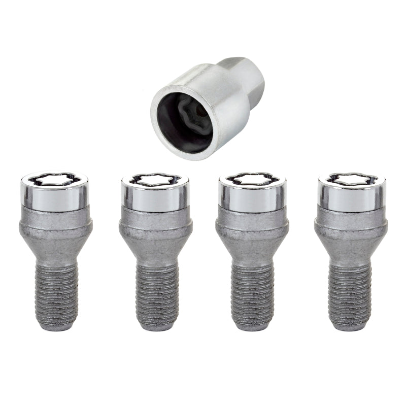 McGard Wheel Lock Bolt Set - 4pk. (Cone Seat) M12X1.25 / 17mm Hex / 22.0mm Shank Length - Chrome-thumbmail-4
