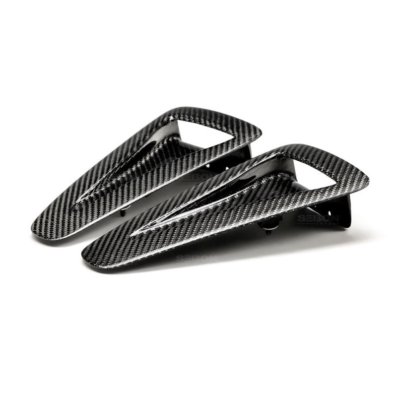 Seibon 09-10 Nissan Skyline R35 GTR OEM Carbon Fiber Hood Scoop-thumbmail-3