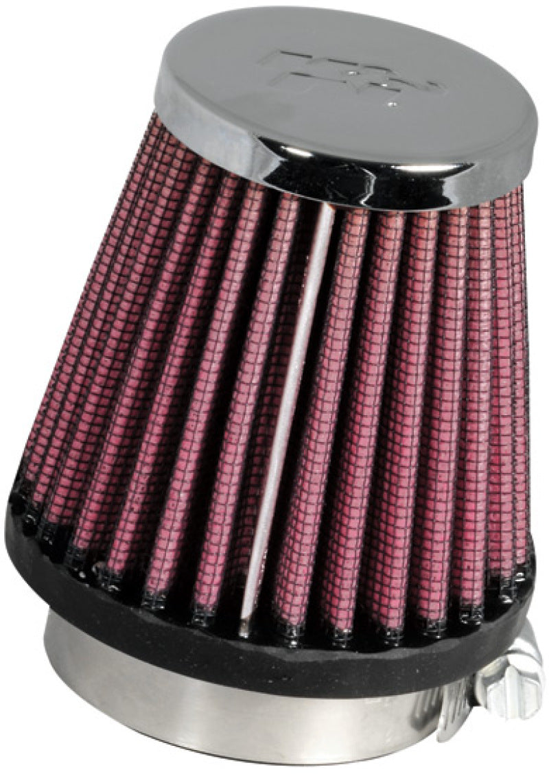 K&N Universal Chrome Filter 1 15/16 inch FLG / 3 inch Base / 2 inch Top / 3 inch Height-thumbmail-6