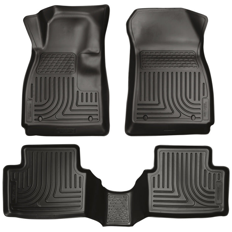 Husky Liners 11-12 Ford Fiesta WeatherBeater Combo Black Floor Liners-thumbmail-1