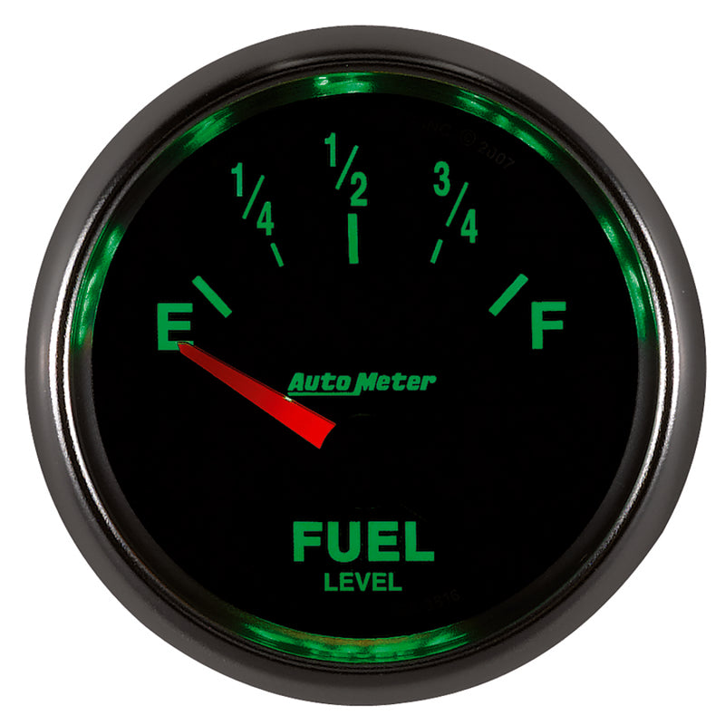 AutoMeter Gauge Fuel Level 2-1/16in. 240 Ohm(e) to 33 Ohm(f) Elec Gs-thumbmail-6