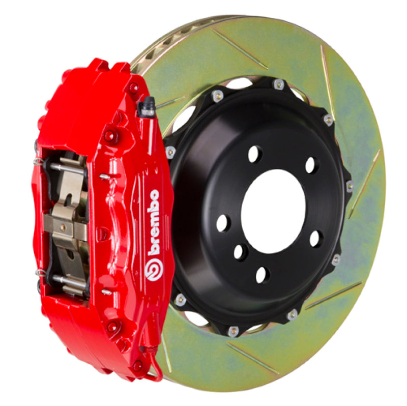 Brembo 99-05 330i (Excl. xDrive) Fr GT BBK 4 Pist Cast 2pc 355x32 2pc Rotor Slotted Type1-Red-thumbmail-1