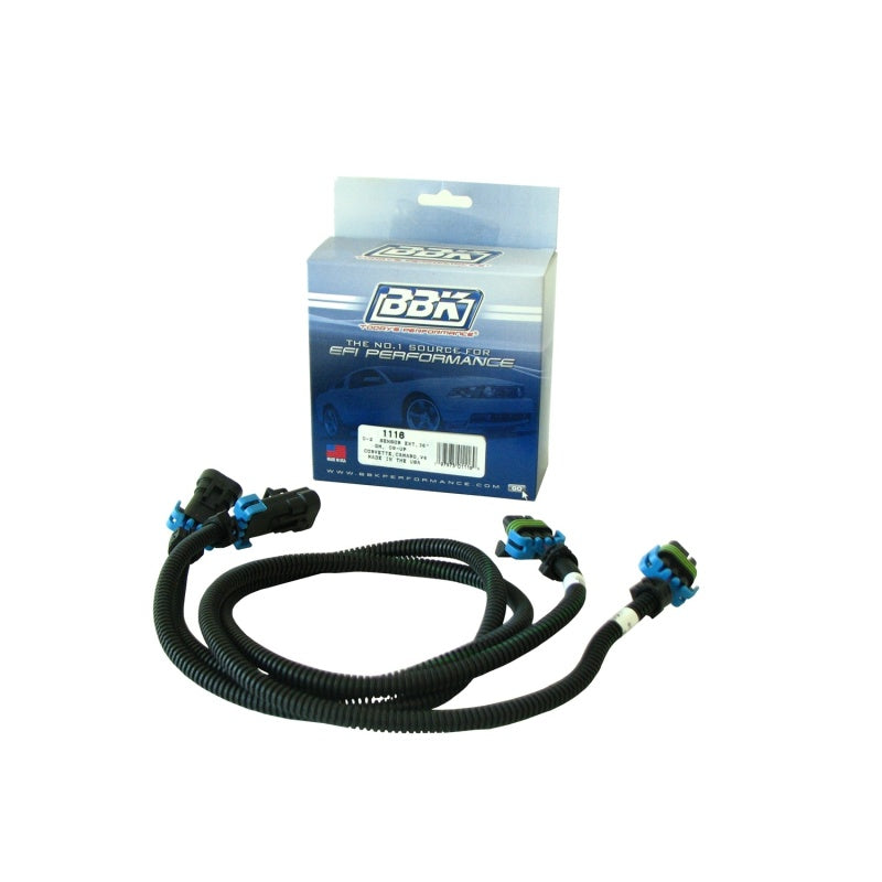BBK 08-15 GM Corvette Camaro O2 Sensor Wire Harness Extensions 36 (pair)-thumbmail-3