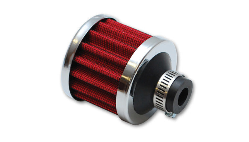 Vibrant Crankcase Breather Filter w/Chrome Cap 2 1/8in 55mm Cone ODx2 5/8in 68mm Tallx3/4in 19mm ID-thumbmail-2