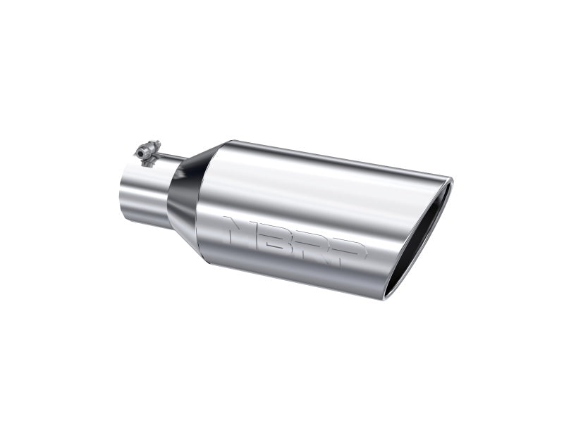 MBRP Universal Tip 7inch O.D. Rolled End 4inch inlet 18inch length - T304 (SINGLE TIP)-thumbmail-3