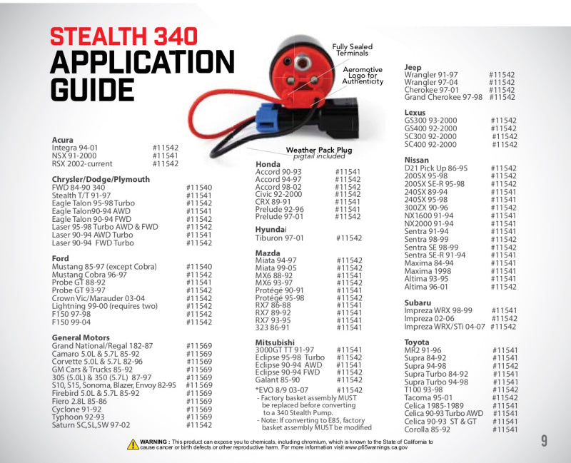 Aeromotive 340 Series Stealth In-Tank E85 Fuel Pump - Offset Inlet - Inlet Inline w/Outlet-thumbmail-15