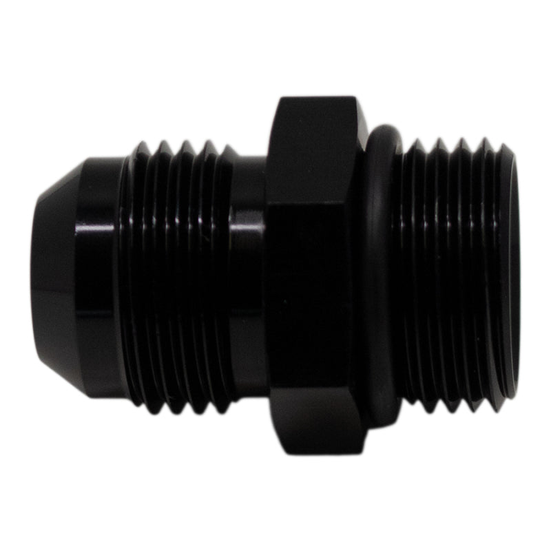 DeatschWerks 10AN ORB Male to 10 AN Male Flare Adapter (Incl O-Ring) - Anodized Matte Black-thumbmail-2