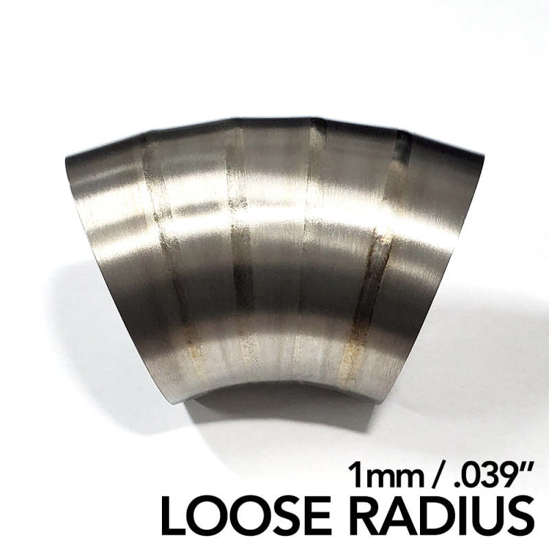 Ticon Industries 3in Dia 1.6D Loose Radius 90Deg Bend 1mm/.039in Pre Welded Titanium Pie Cut - 10pk-thumbmail-1
