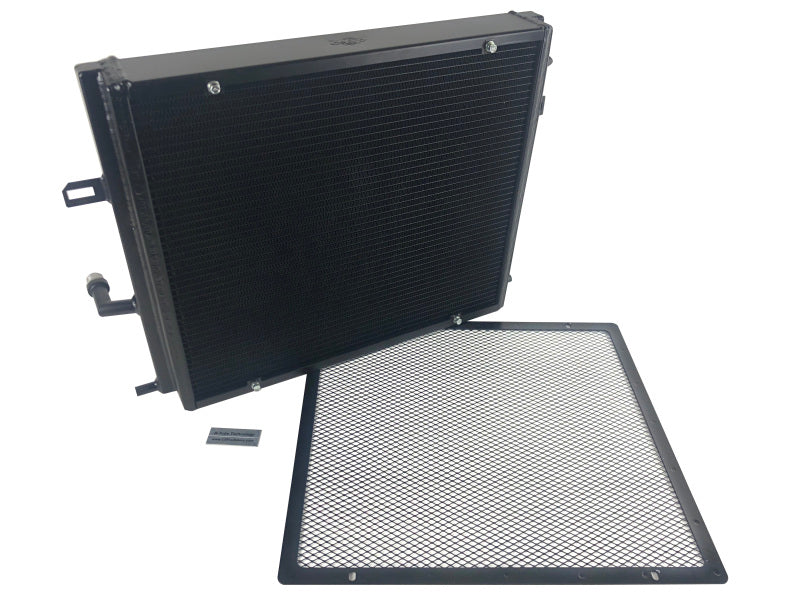 CSF BMW B58/B48 Front Mount Triple-Pass Heat Exchanger w/Rock Guard - Black-thumbmail-8