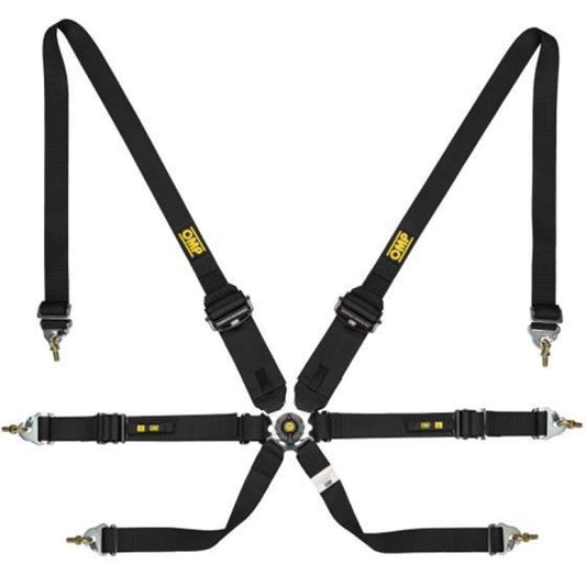 OMP Safety Harness One 2In Convertible Black Pull Up Conv Pull Down - (Fia 8853-2016)