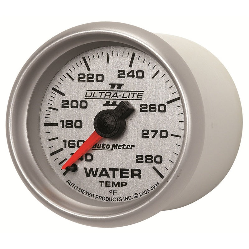 Autometer Ultra-Lite II 52mm 140-280 Deg F Mechanical Water Temp Gauge-thumbmail-5