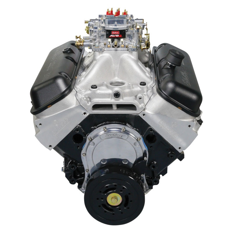 Edelbrock Crate Engine Edelbrock/Pat Musi 555 RPM XT BBC 675 HP Stock Exhaust Port Location-thumbmail-21