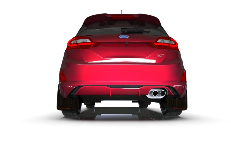 Rally Armor 18-22 Ford Fiesta ST MK8 Black UR Mud Flap w/ Red Logo-thumbmail-7