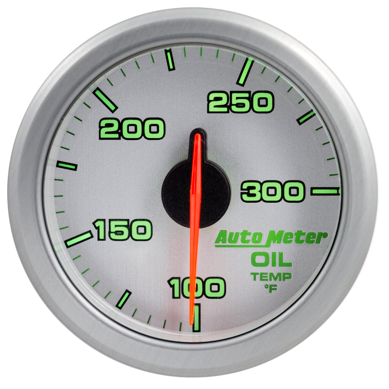 Autometer Airdrive 2-1/6in Oil Temp Gauge 100-300 Degrees F - Silver-thumbmail-6