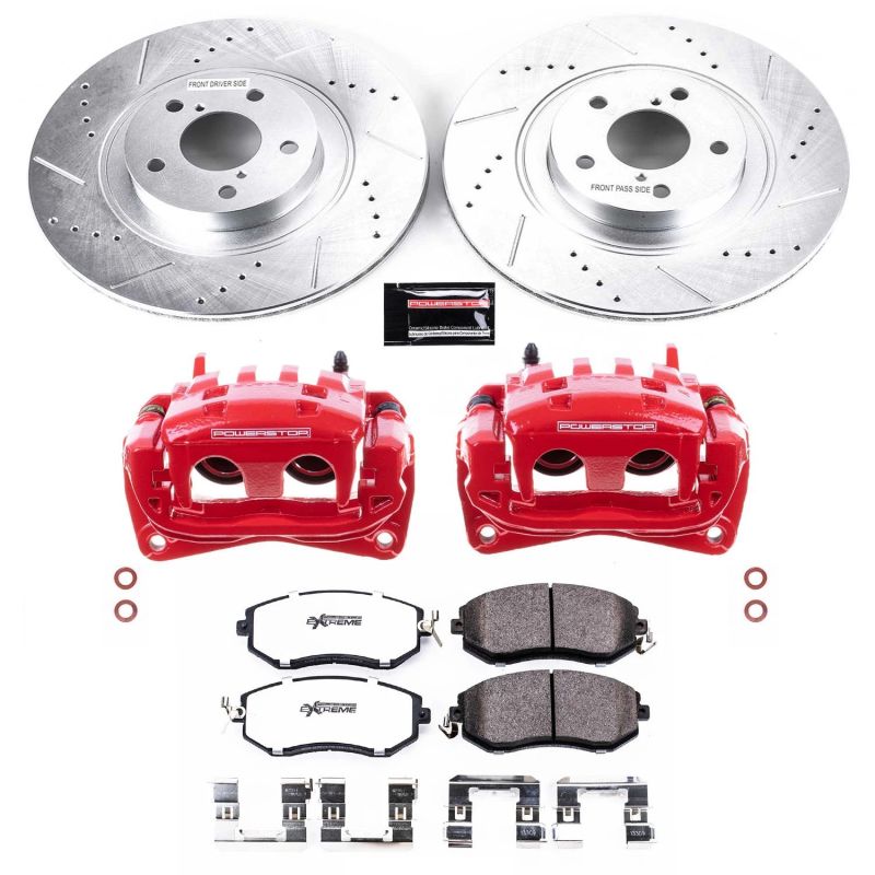Power Stop 13-16 Scion FR-S Front Z26 Street Warrior Brake Kit w/Calipers-thumbmail-1