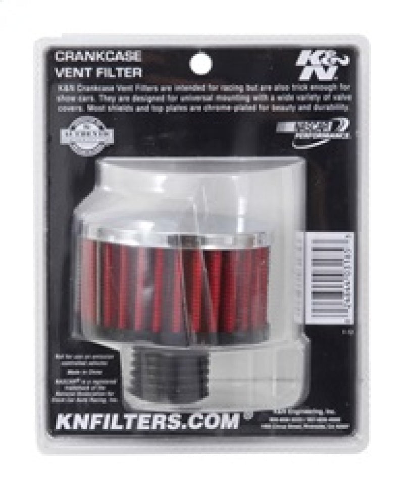K&N .5in Flange ID x 3in OD x 3.25in H Rubber Base Crankcase Vent Filter-thumbmail-13