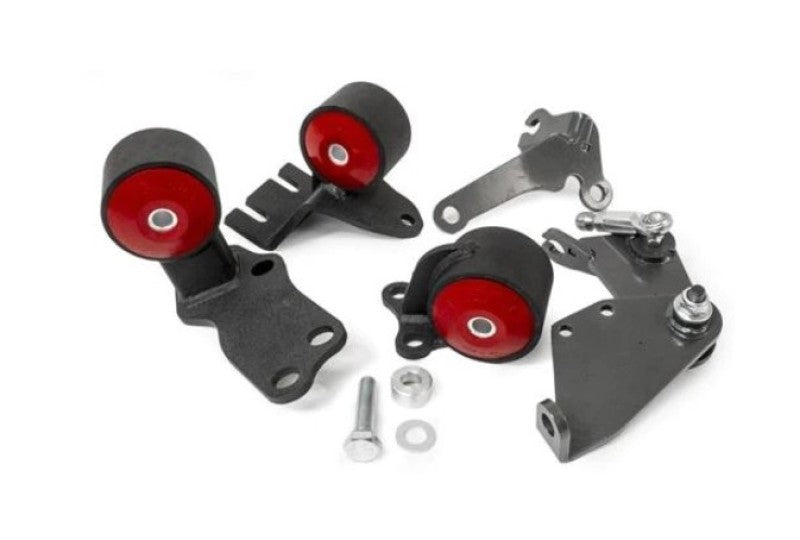 Innovative 88-91 Civic B-Series Black Steel Mounts 60A Bushings w/o Actuator-thumbmail-1