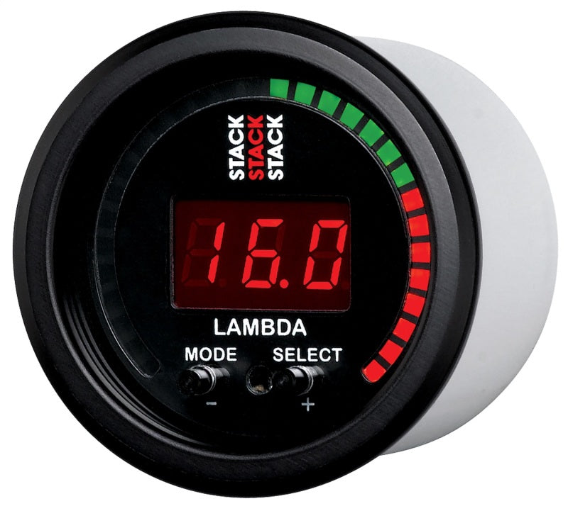 Autometer Stack Instruments 52mm Wideband Air-Fuel Ratio (LAMBDA) Gauge - Black-thumbmail-3