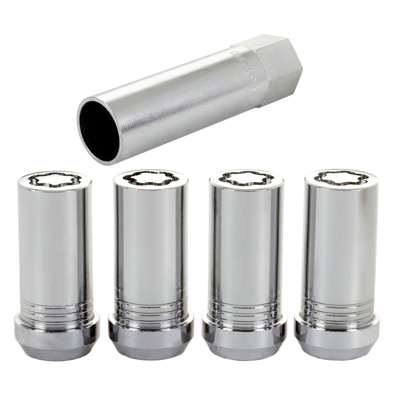 McGard Wheel Lock Nut Set - 4pk. (Tuner / Cone Seat) M14X1.5 / 1in. Hex / 1.935in. Length - Chrome-thumbmail-7