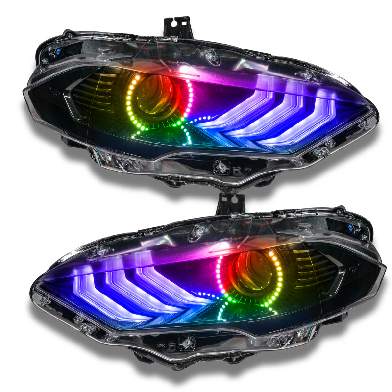 Oracle 18-21 Ford Mustang Dynamic DRL Upgrade w/ Halo Kit & Sequential Turn Signal - ColorSHIFT-thumbmail-30