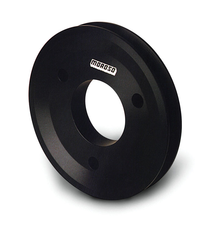 Moroso Chevrolet Big Block (w/Short Pump) Crankshaft Pulley - Single Groove - Billet Aluminum-thumbmail-1