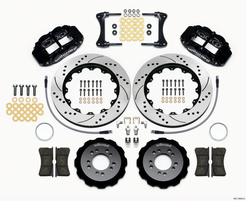 Wilwood Narrow Superlite 6R Front Hat Kit 14.00in Drilled 2008-up Hyundai Genesis Coupe w/Lines-thumbmail-1